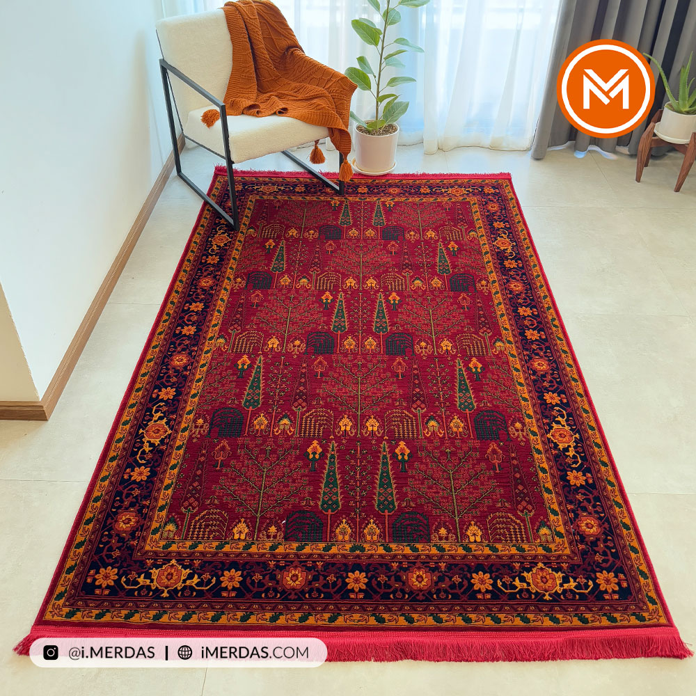 فرش گبه کد 709 زمینه روناسی